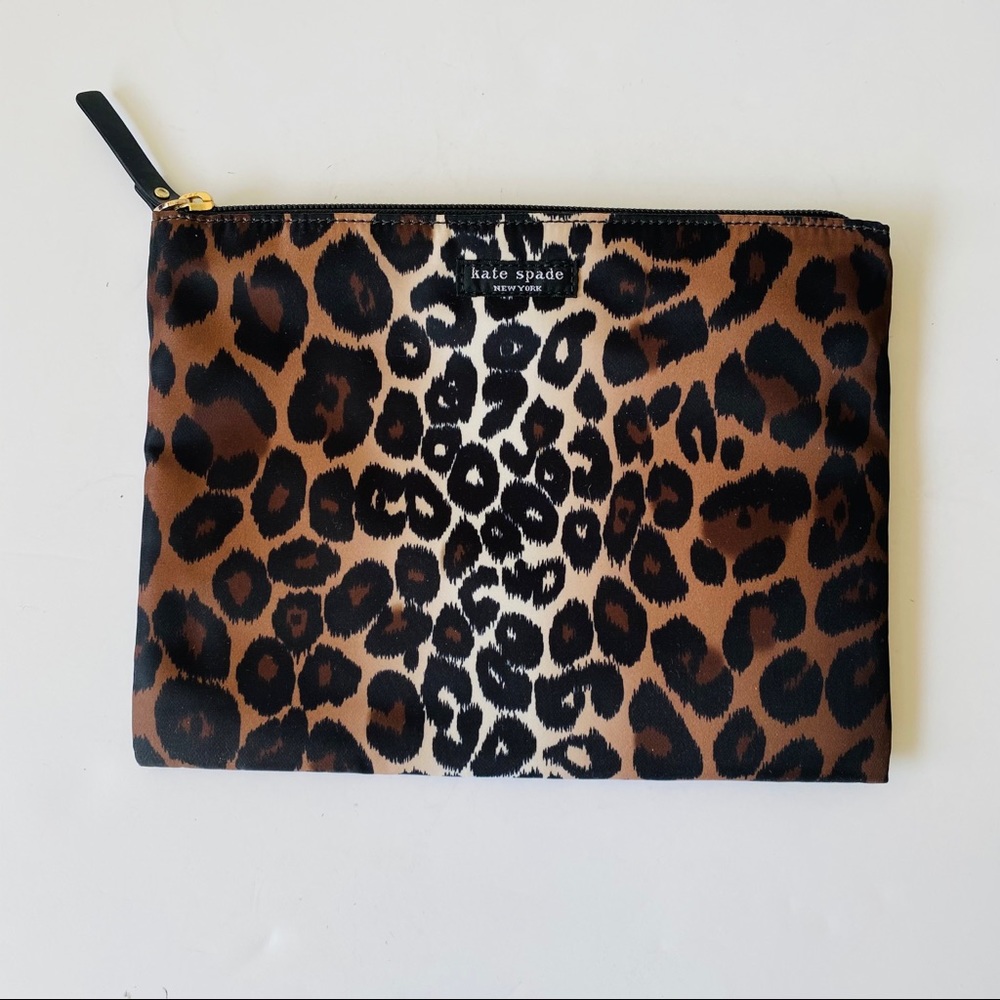 Kate Spade Leopard Zippered Pouch
